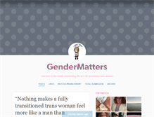 Tablet Screenshot of gendermatters.info